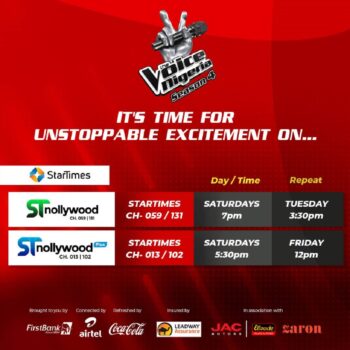 StarTimes to air Kate Henshaw-hosted 4th season of “The Voice Nigeria”