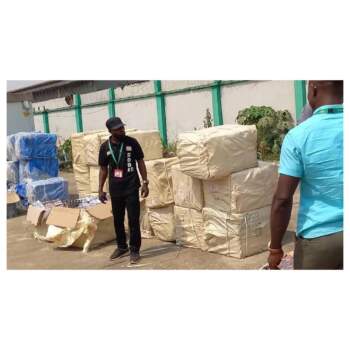 Photos: Nigeria Customs discovers military hardware, tramadol worth N13 billion in Lagos