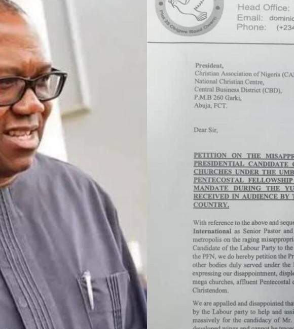 Christian Association Of Nigeria Vows To Investigate The N2Billion Monetary Gift By Labour Party Presidential Candidate, Peter Obi Dividing Religious Leaders