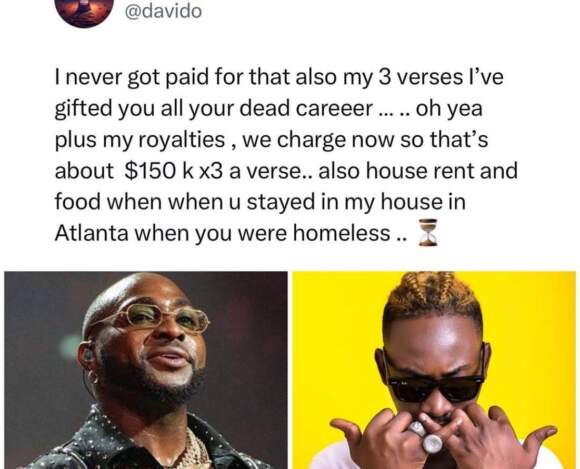 Davido breaks silence on Dammy Krane’s debt allegations