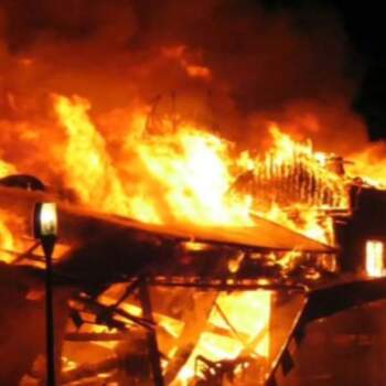 Fire engulfs Christ Apostolic Church in Ibadan