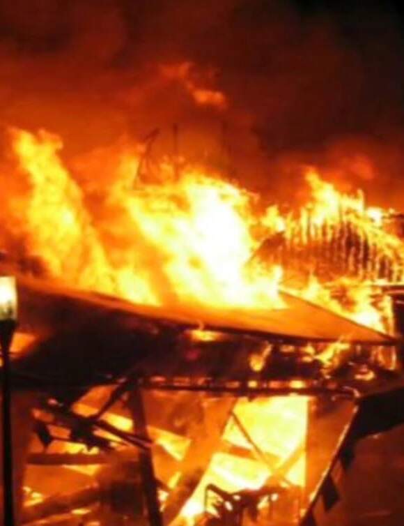 Fire engulfs Christ Apostolic Church in Ibadan